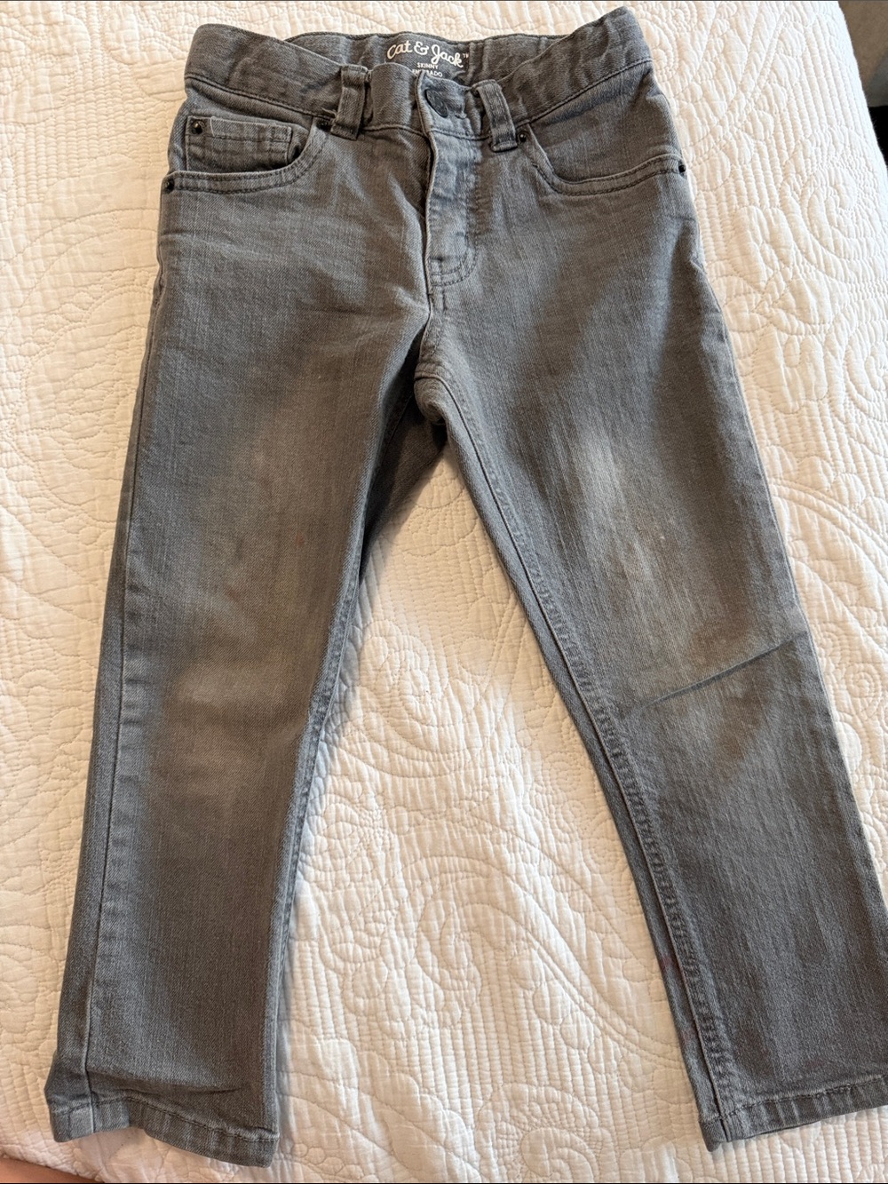 Cat & Jack Boys Gray Skinny Jeans